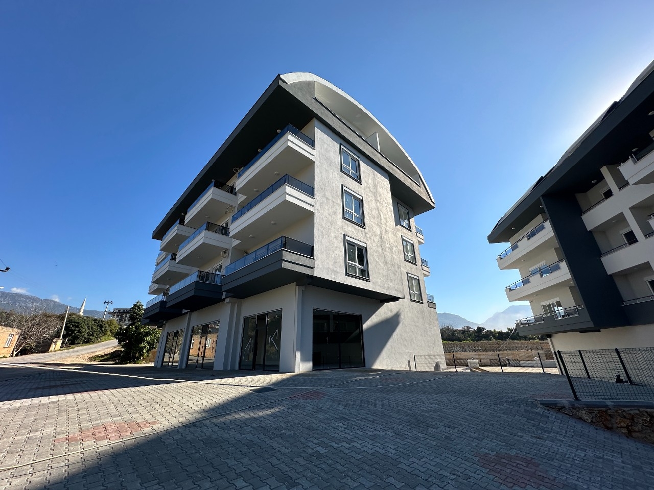 Luxuriöses 1+1 Apartment mit Bergblick in Alanya - Oba