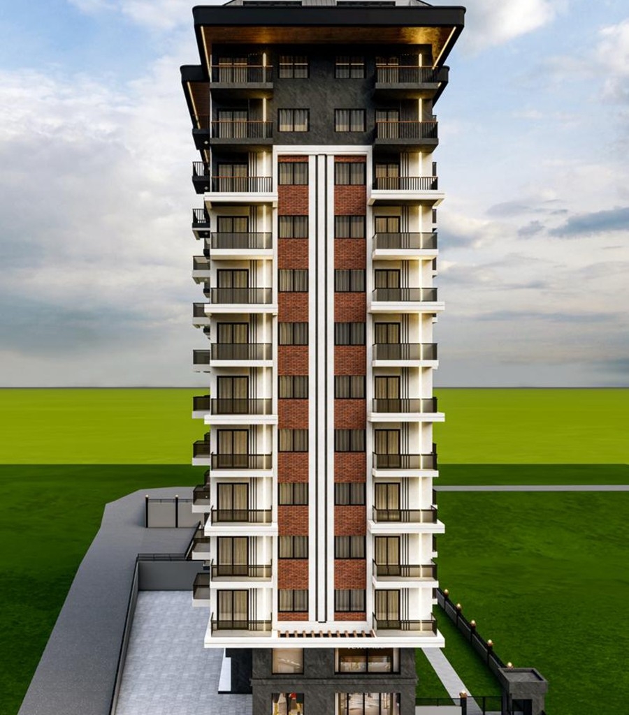 Luxuriöses 1+1 Apartment mit Meerblick und Bergblick in Alanya Mahmutlar