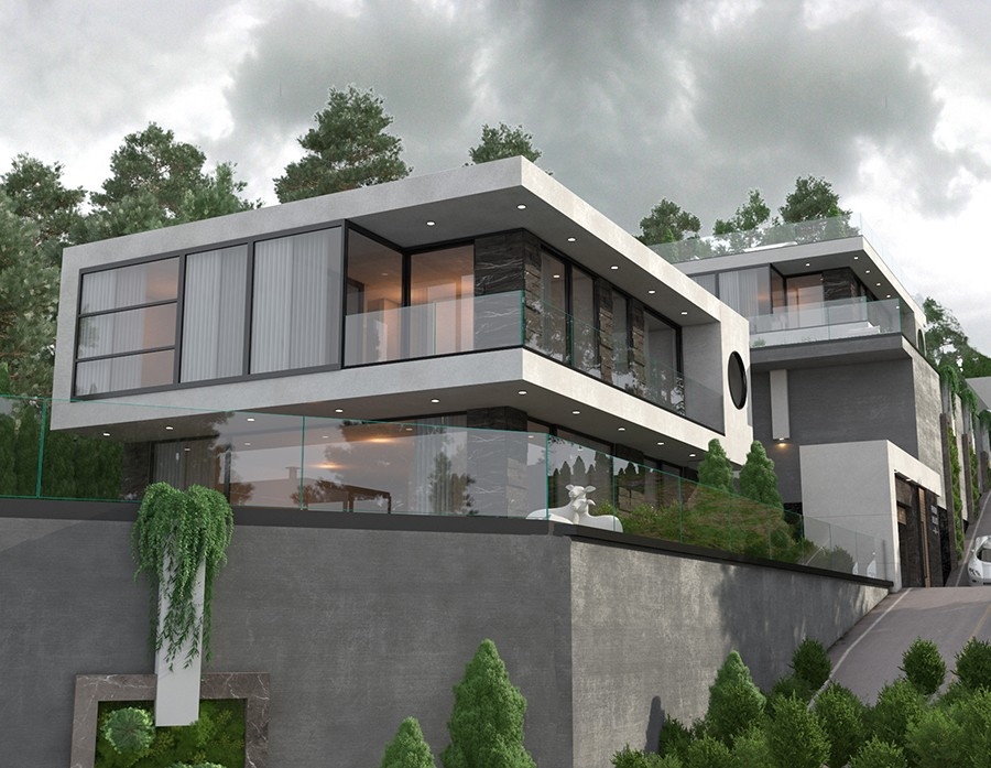 Luxury 3+1 Villa with Sea and Castle Views, Alanya - Bektas