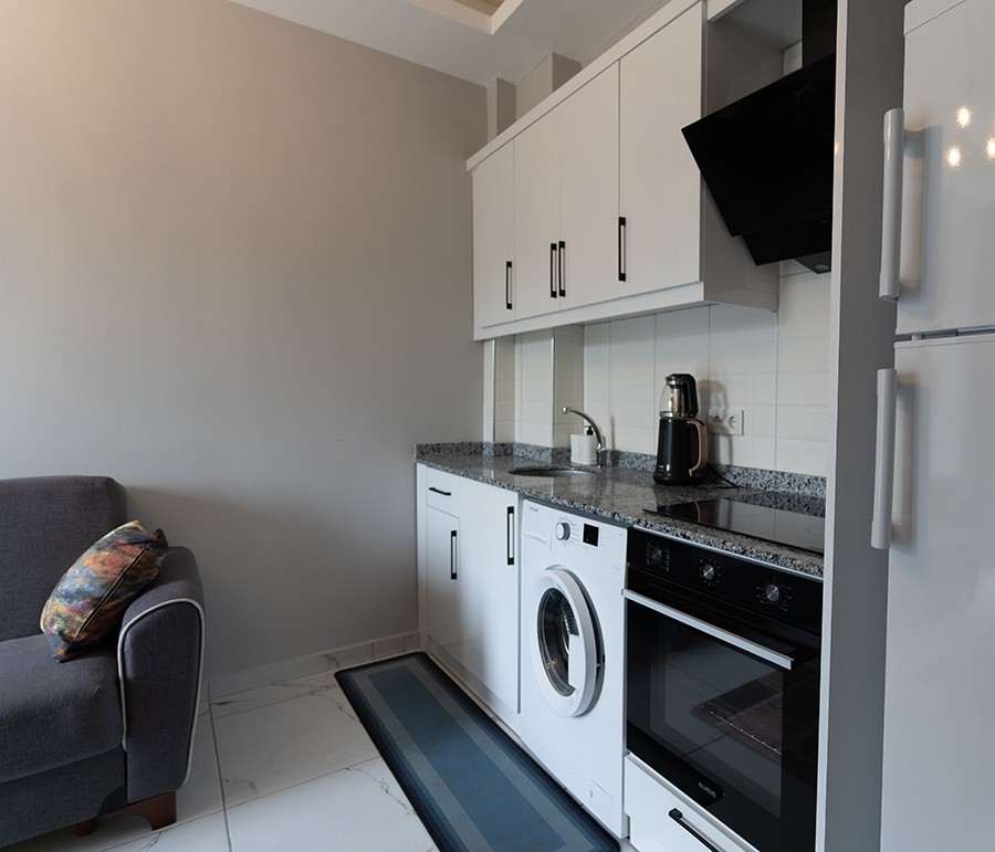 Ylellinen 1+1 huoneisto vuorinäköalalla, Alanya - Oba