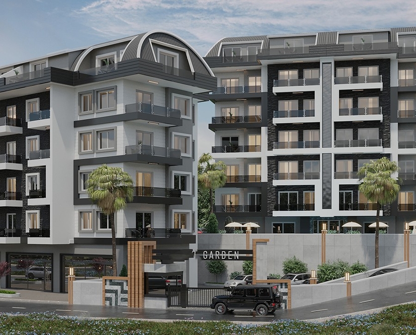 Luxuriöses 1+1 Apartment mit Burg- und Bergblick
