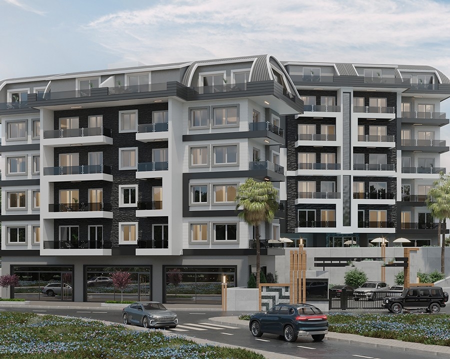 Luxuriöses 1+1 Apartment mit Burg- und Bergblick