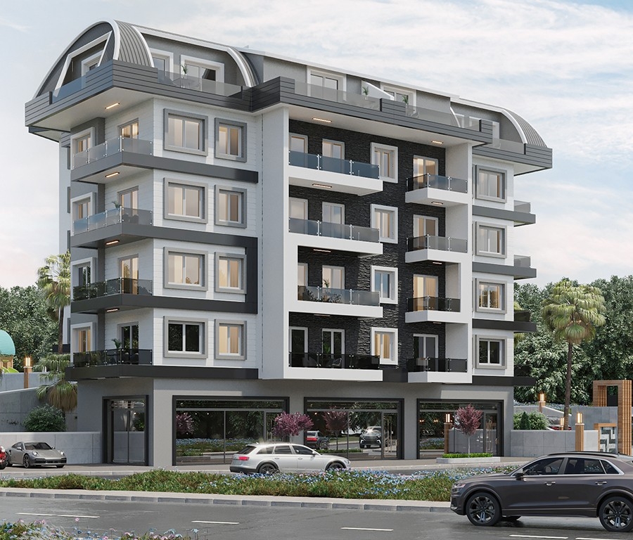 Luxuriöses 1+1 Apartment mit Burg- und Bergblick