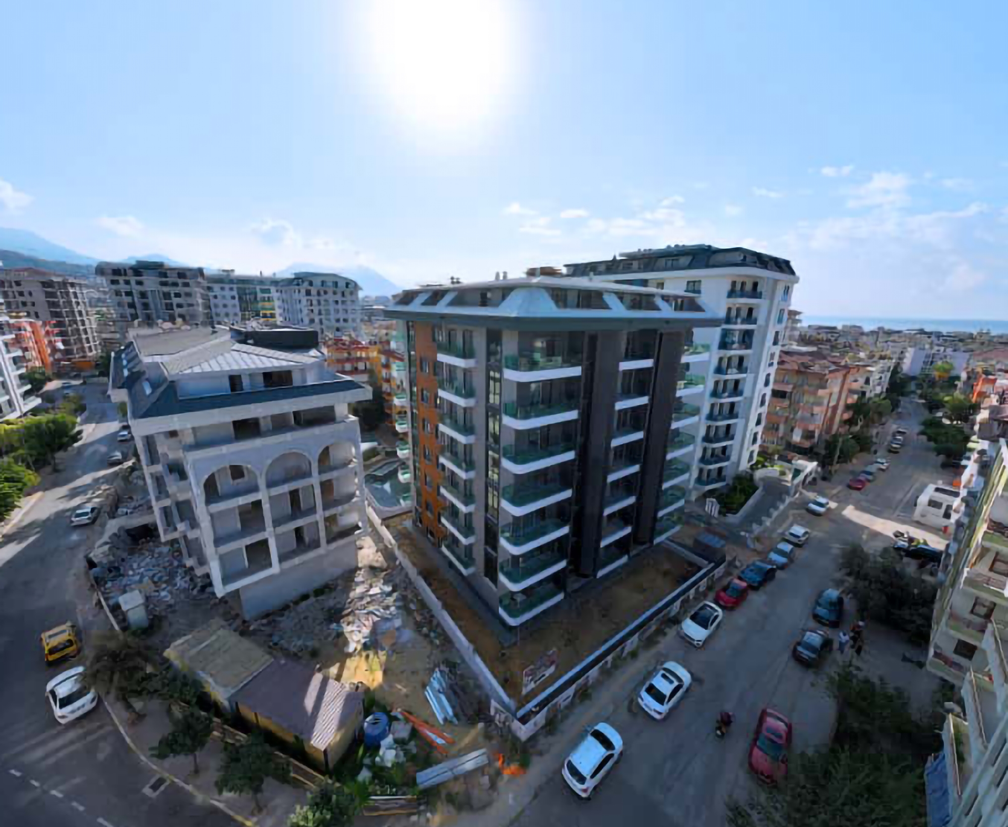 Moderne 1+1 leilighet i Alanya bysenter