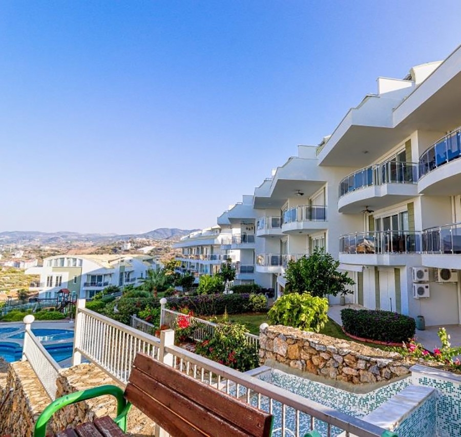 Ylellinen 2+1 Duplex meri- ja vuorinäköalalla, Alanya - Konakli