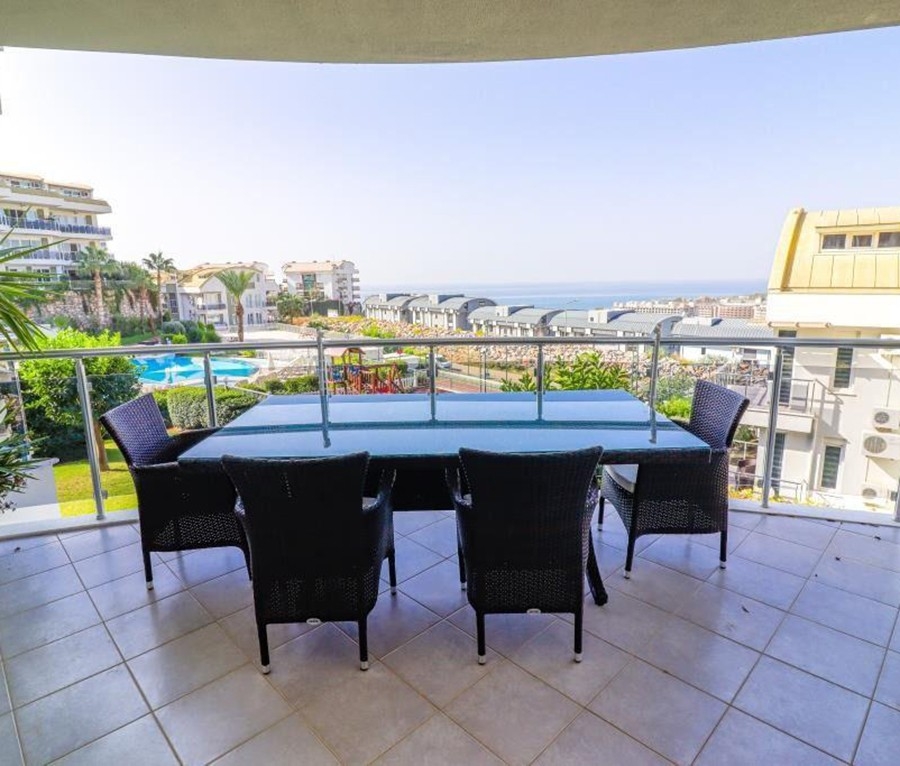 Ylellinen 2+1 Duplex meri- ja vuorinäköalalla, Alanya - Konakli