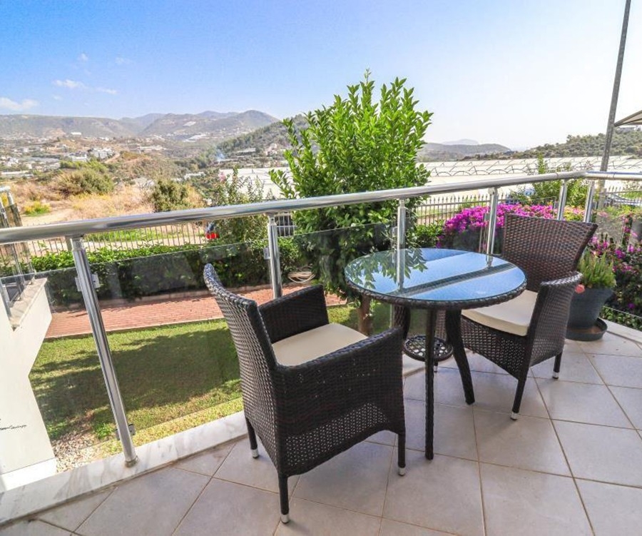 Ylellinen 2+1 Duplex meri- ja vuorinäköalalla, Alanya - Konakli