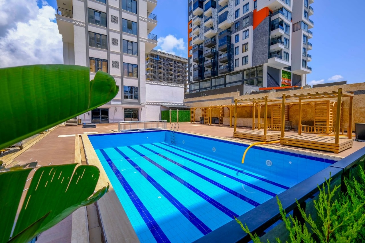 Luxuriöses 1+1 Apartment mit Bergblick, Alanya Mahmutlar