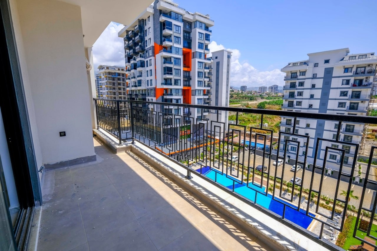 Luxuriöses 1+1 Apartment mit Bergblick, Alanya Mahmutlar