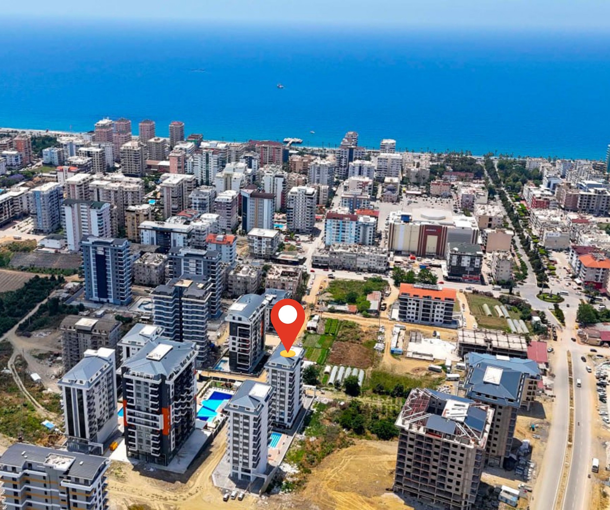 Moderni 1+1 asunto vuorinäköalalla, Alanya - Mahmutlar