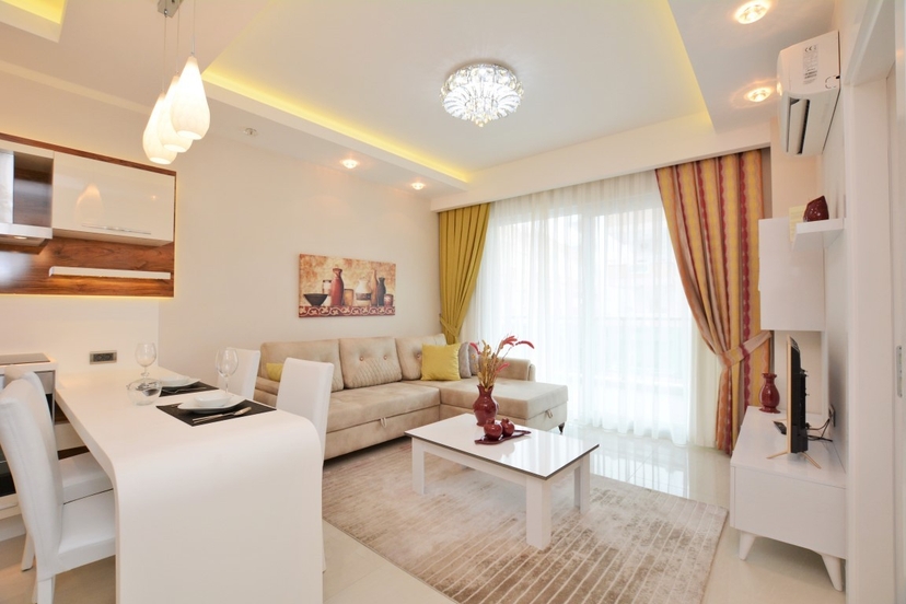 Luxury 1+1 Apartment with Sea and Mountain Views, Alanya Mahmutlar