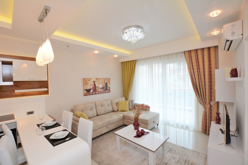 Luxury 1+1 Apartment with Sea and Mountain Views, Alanya Mahmutlar
