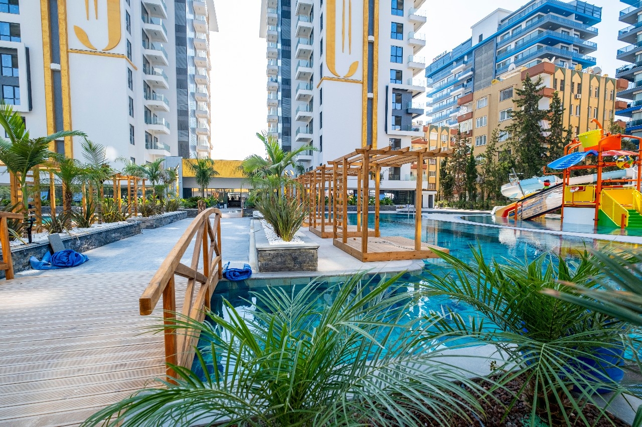 Lyxig 1+1 lägenhet med havsutsikt, Alanya - Mahmutlar