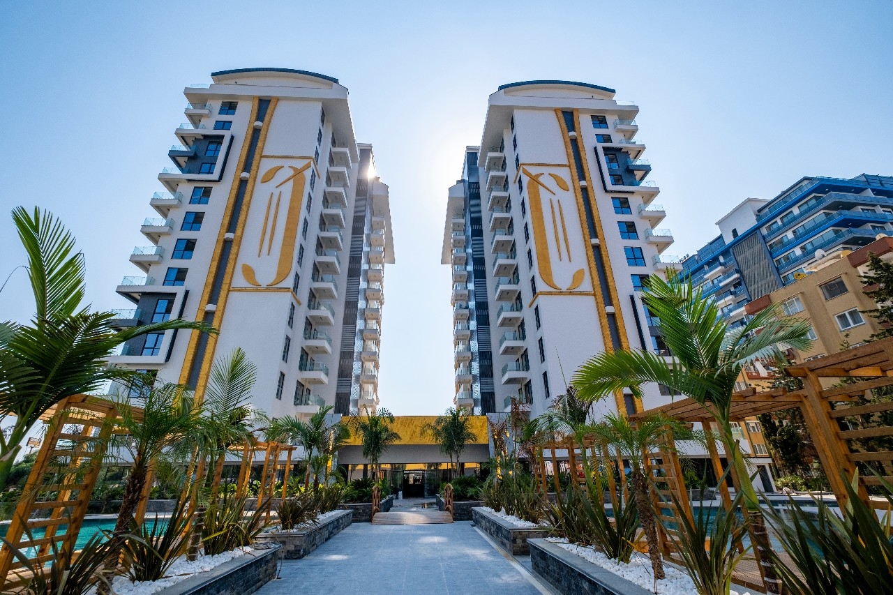 Lyxig 1+1 lägenhet med havsutsikt, Alanya - Mahmutlar
