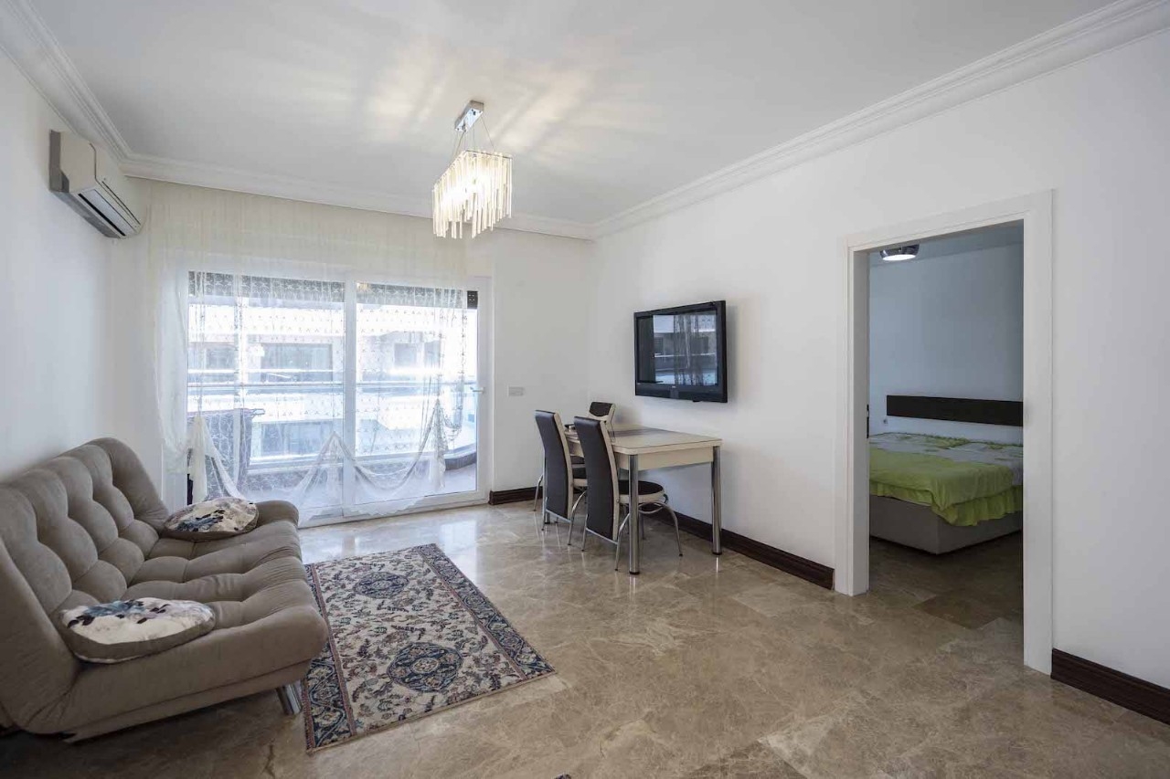 Ylellinen 1+1 huoneisto vuorinäköalalla, Alanya-Kestel