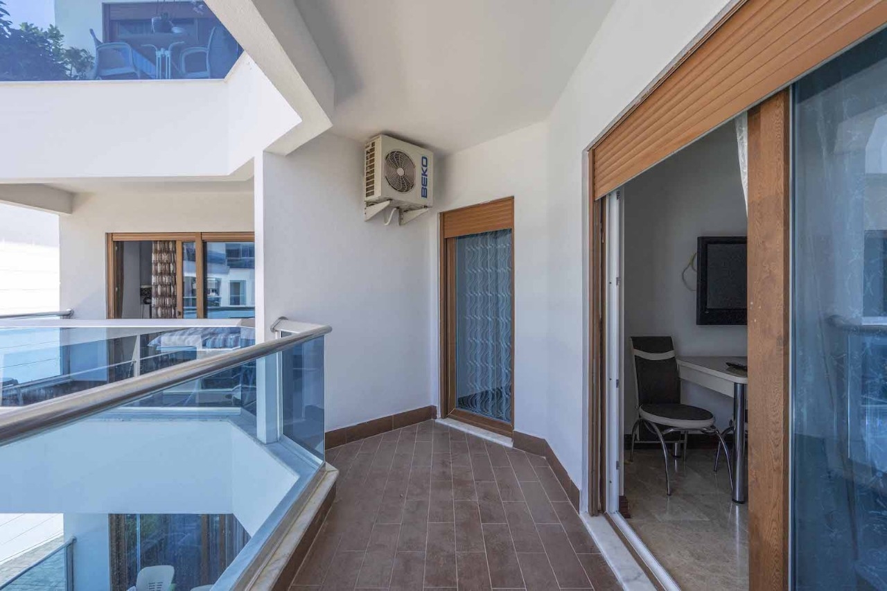 Ylellinen 1+1 huoneisto vuorinäköalalla, Alanya-Kestel