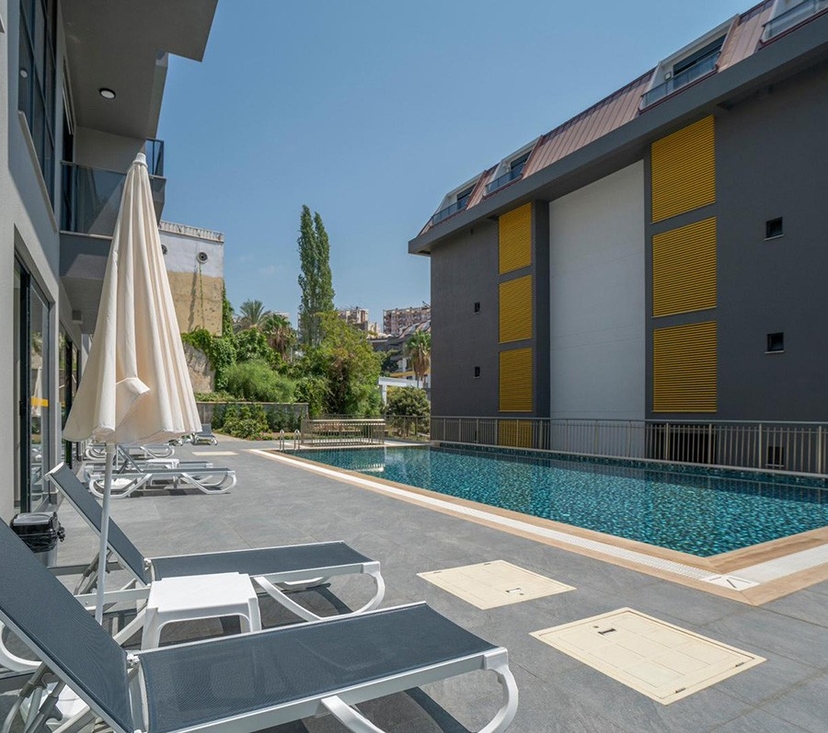 Luxuriöse 1+1 Wohnung mit Bergblick in Kestel, Alanya