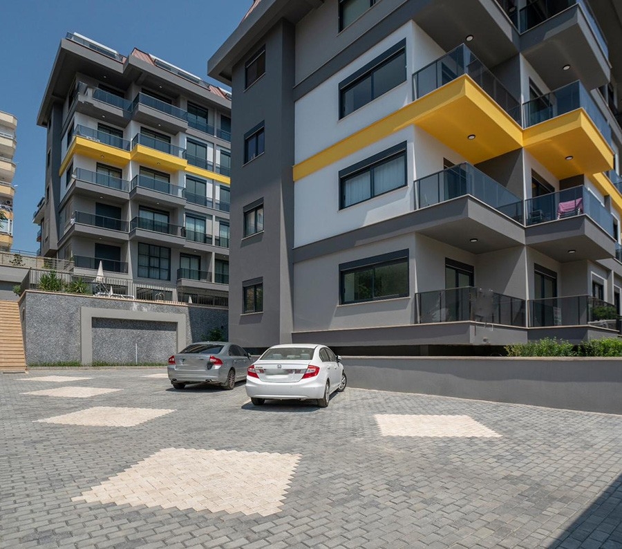 Luxuriöse 1+1 Wohnung mit Bergblick in Kestel, Alanya