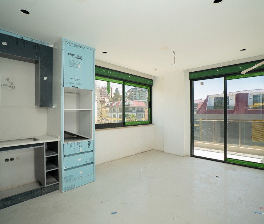 Luxuriöse 1+1 Wohnung mit Bergblick in Kestel, Alanya