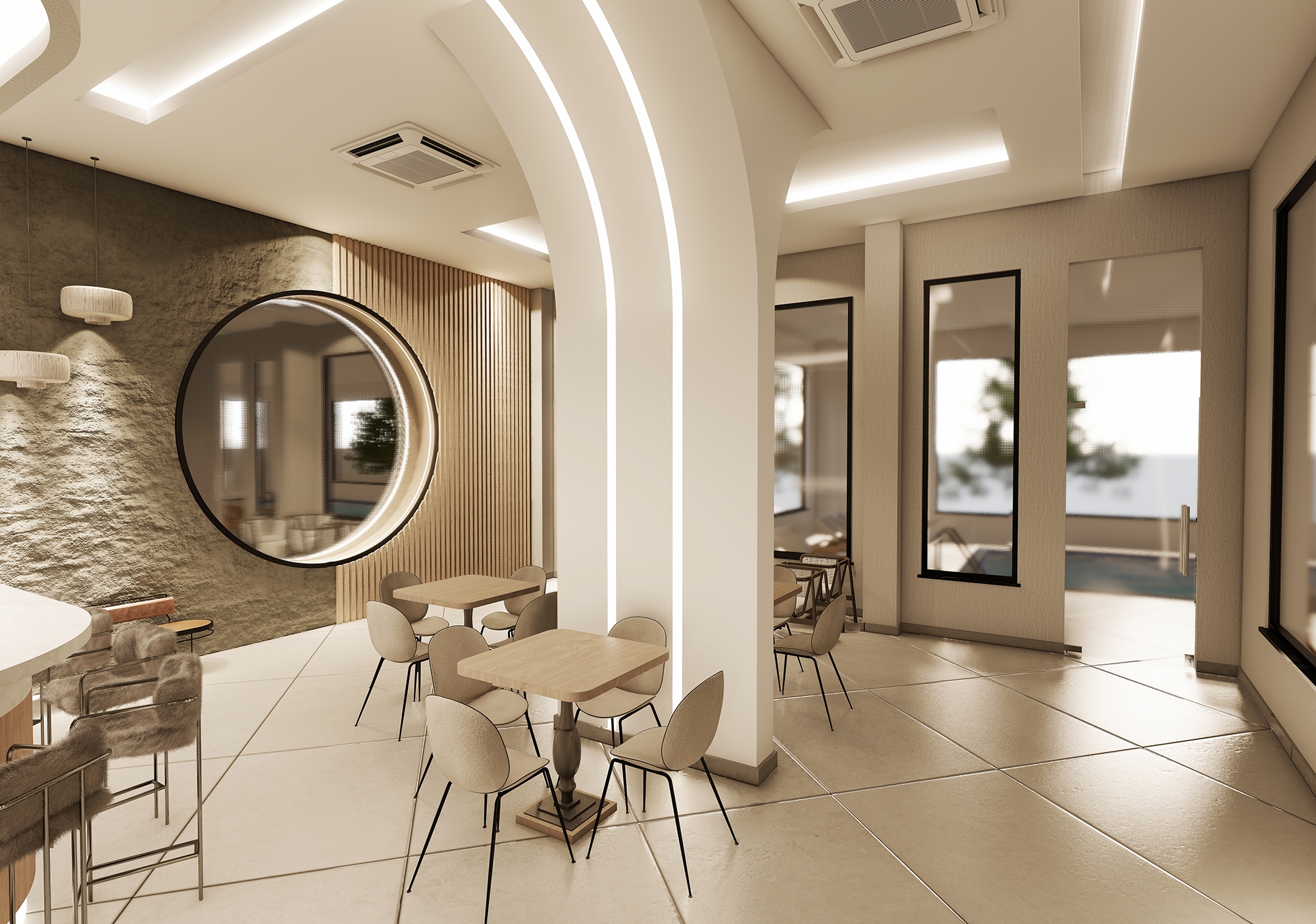 Luxuriöse 1+1 Wohnung mit Meerblick und Bergblick in Payallar, Alanya