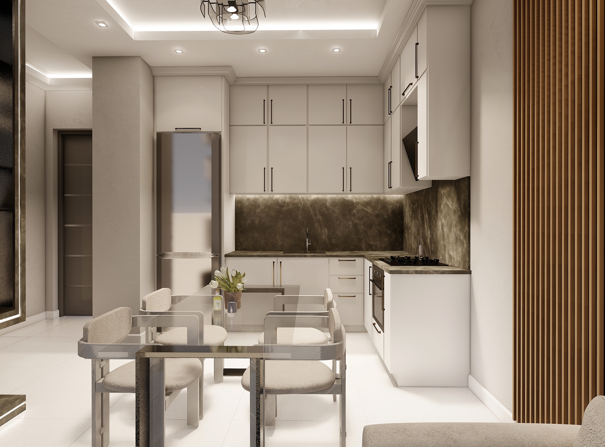 Luxuriöse 1+1 Wohnung mit Meerblick und Bergblick in Payallar, Alanya