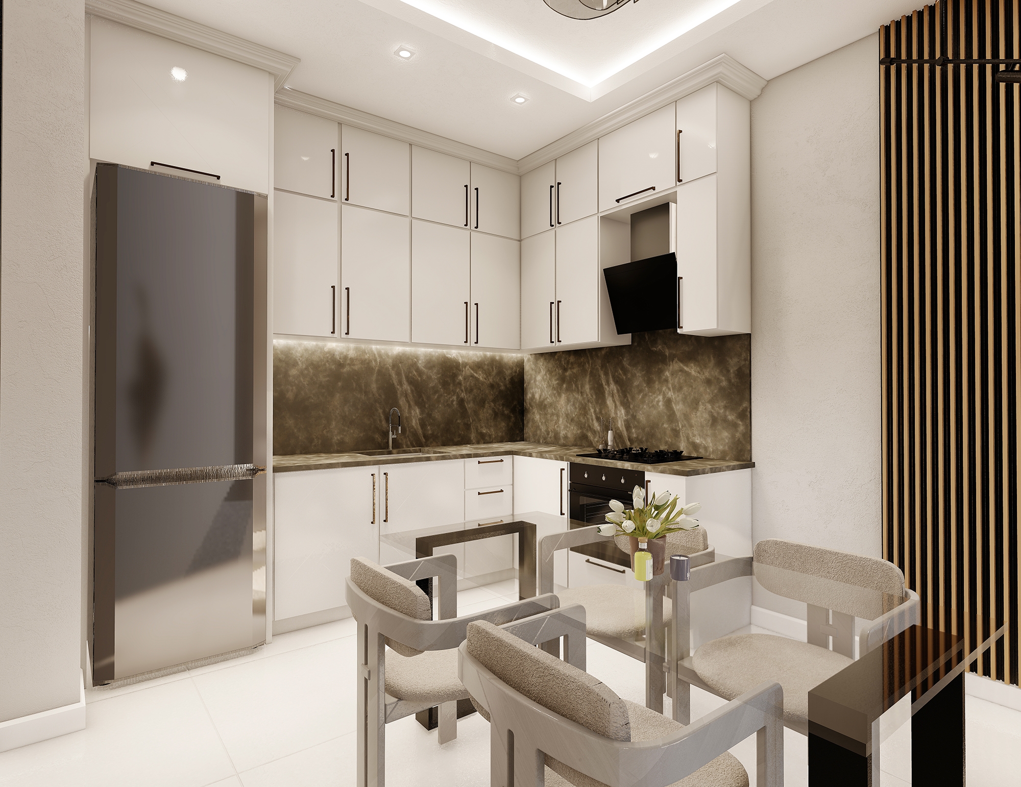 Luxuriöse 1+1 Wohnung mit Meerblick und Bergblick in Payallar, Alanya
