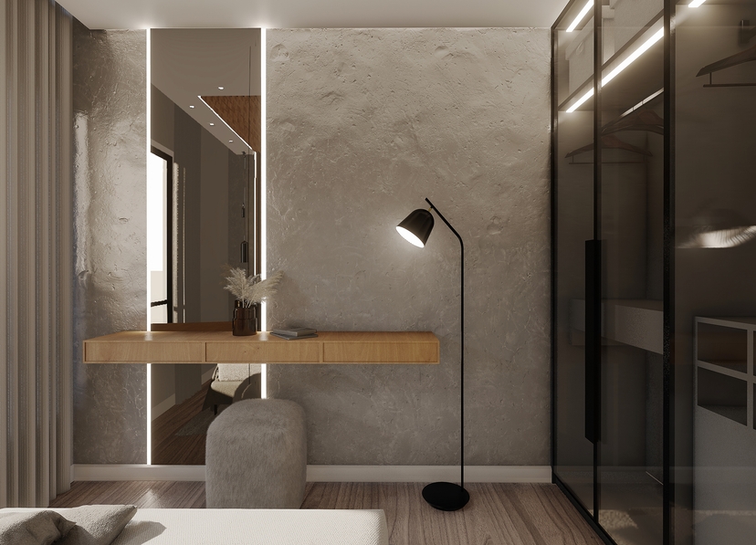 Luxuriöse 1+1 Wohnung mit Meerblick und Bergblick in Payallar, Alanya