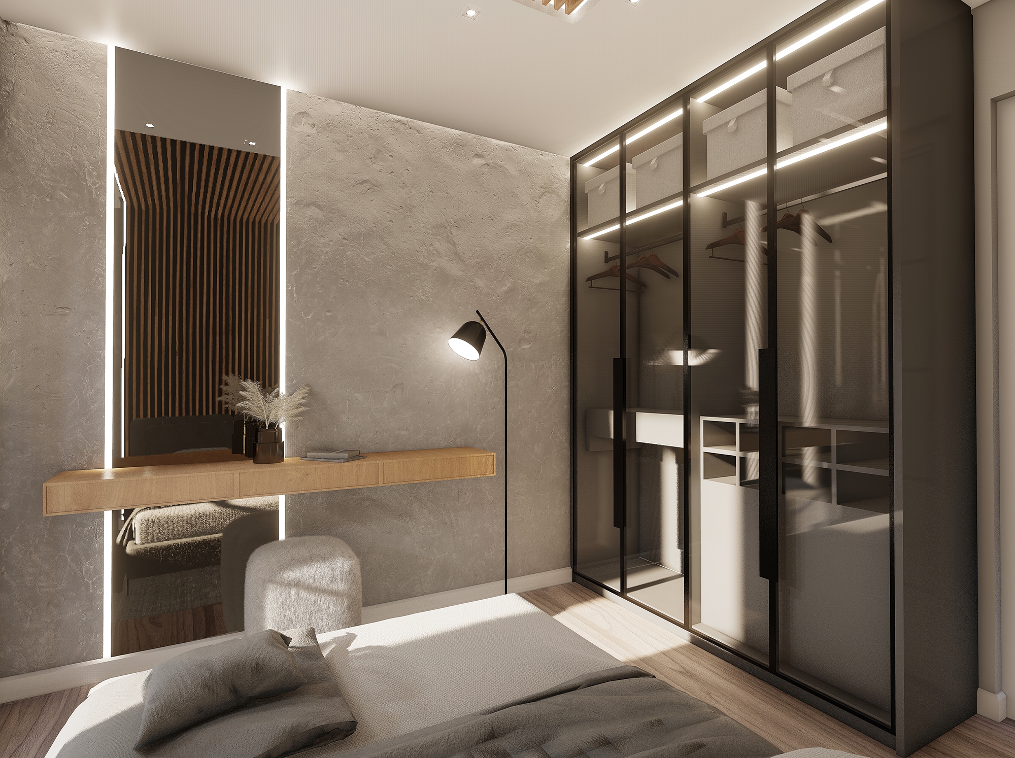 Luxuriöse 1+1 Wohnung mit Meerblick und Bergblick in Payallar, Alanya