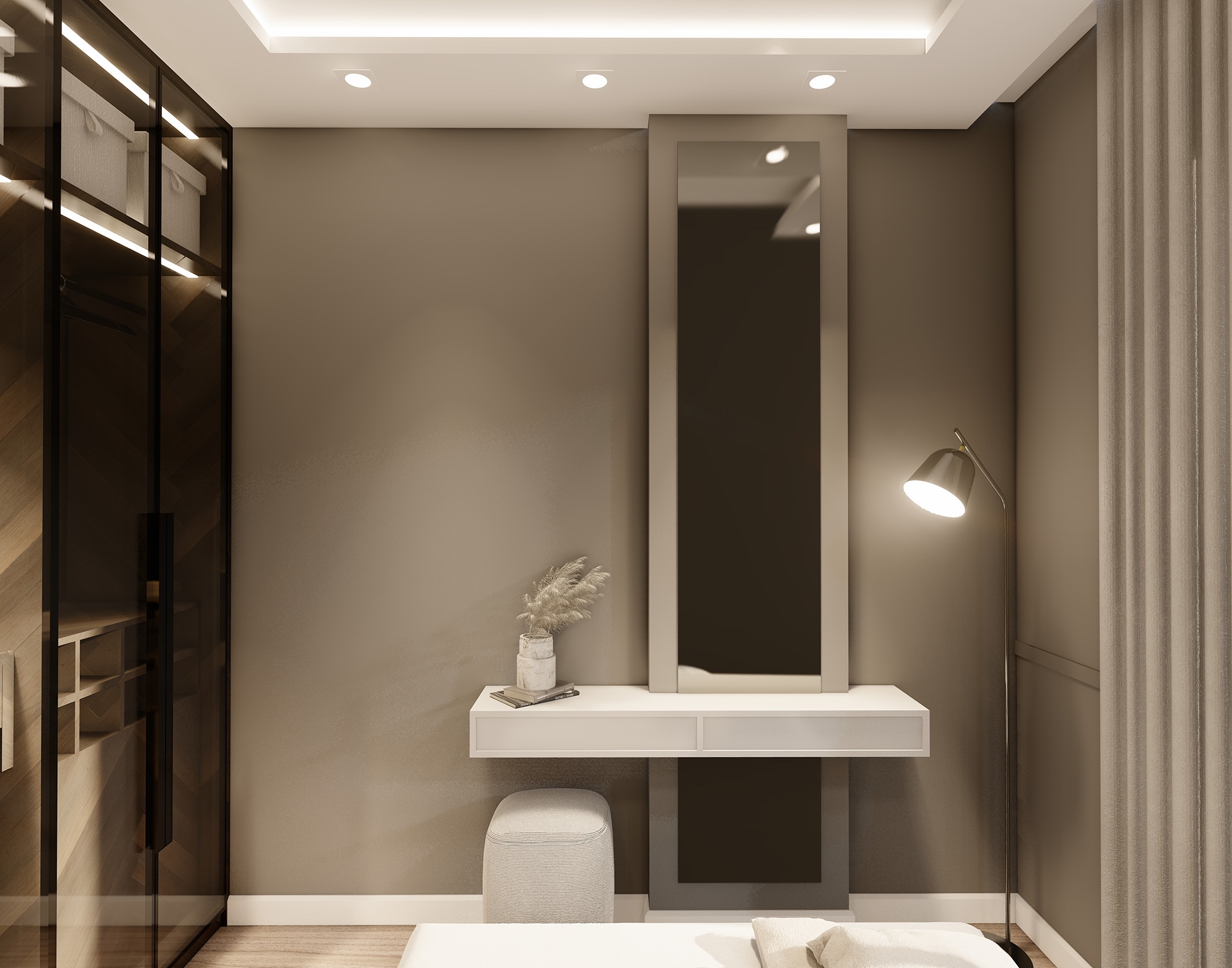 Luxuriöse 1+1 Wohnung mit Meerblick und Bergblick in Payallar, Alanya