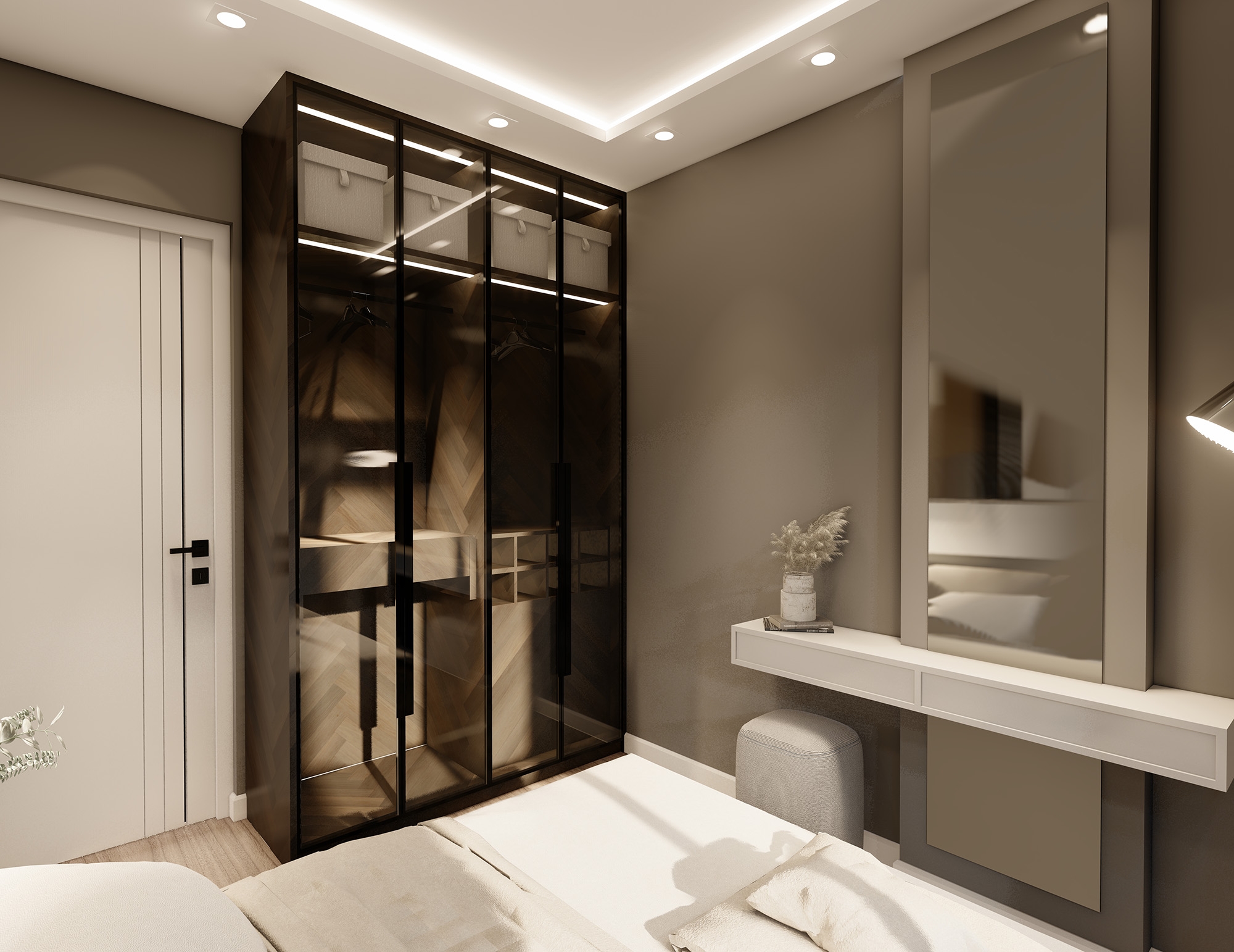 Luxuriöse 1+1 Wohnung mit Meerblick und Bergblick in Payallar, Alanya
