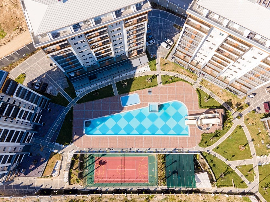Luxuriöses 1+1 Apartment mit Bergblick in Avsallar, Alanya