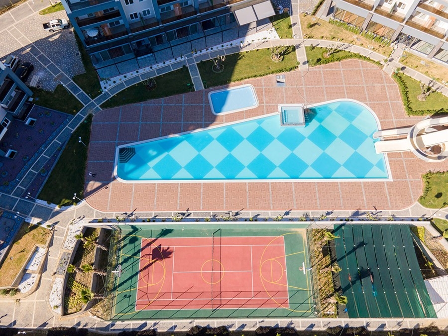 Luxuriöses 1+1 Apartment mit Bergblick in Avsallar, Alanya
