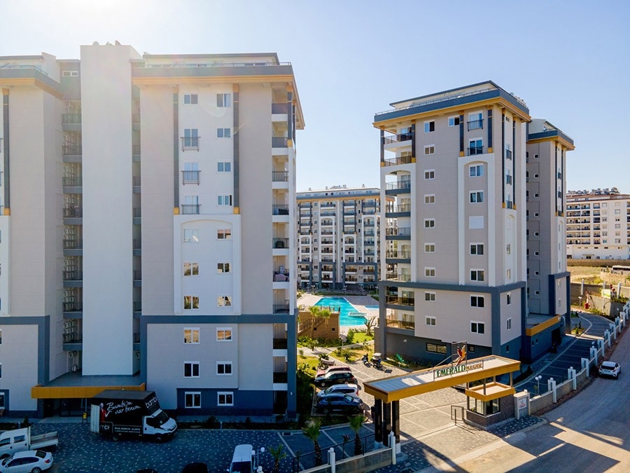 Luxuriöses 1+1 Apartment mit Bergblick in Avsallar, Alanya