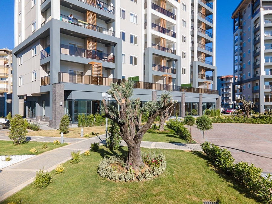 Luxuriöses 1+1 Apartment mit Bergblick in Avsallar, Alanya