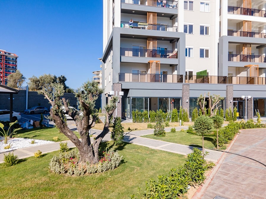 Luxuriöses 1+1 Apartment mit Bergblick in Avsallar, Alanya