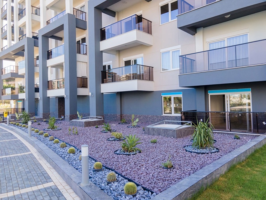 Luxuriöses 1+1 Apartment mit Bergblick in Avsallar, Alanya