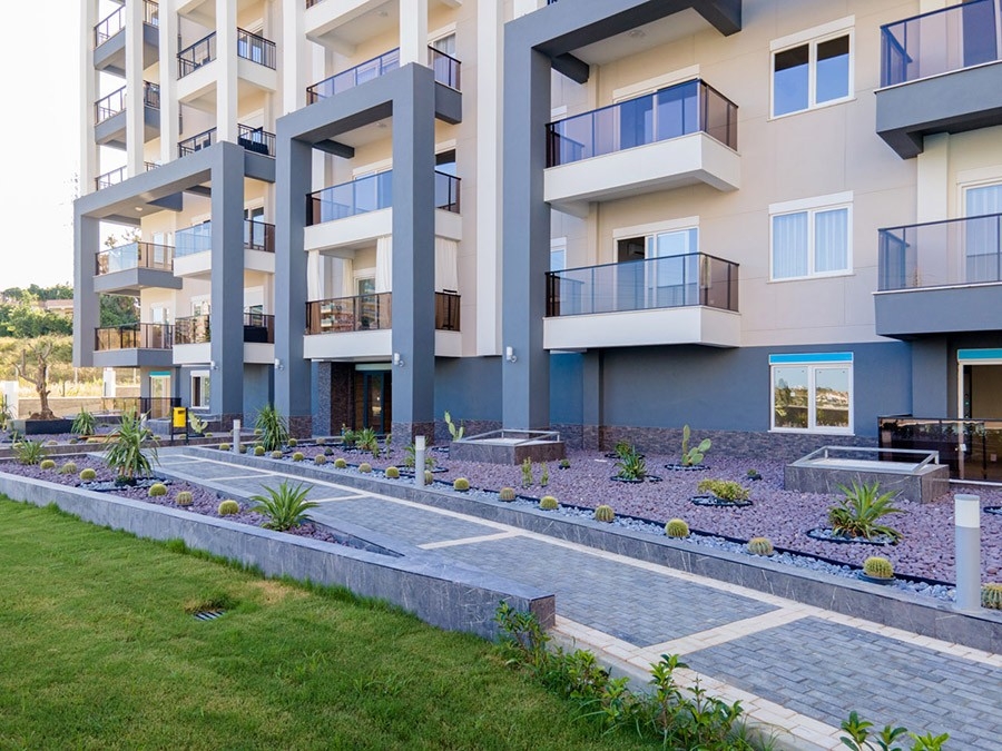 Luxuriöses 1+1 Apartment mit Bergblick in Avsallar, Alanya