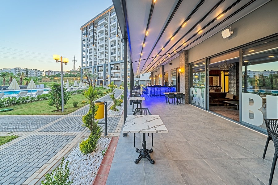 Luxuriöses 1+1 Apartment mit Bergblick in Avsallar, Alanya
