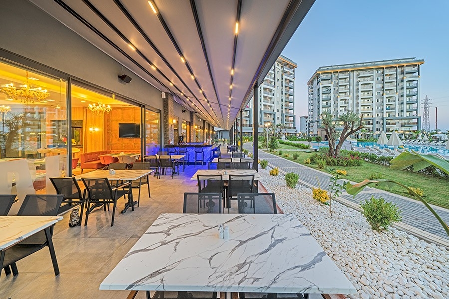 Luxuriöses 1+1 Apartment mit Bergblick in Avsallar, Alanya
