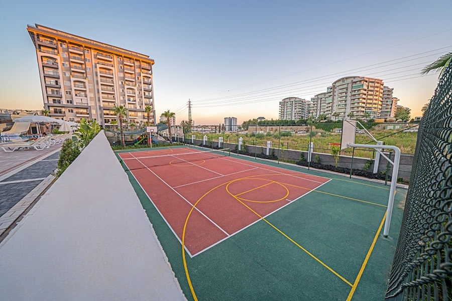 Luxuriöses 1+1 Apartment mit Bergblick in Avsallar, Alanya
