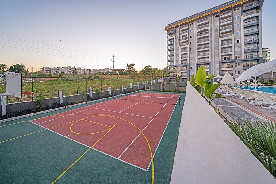 Luxuriöses 1+1 Apartment mit Bergblick in Avsallar, Alanya