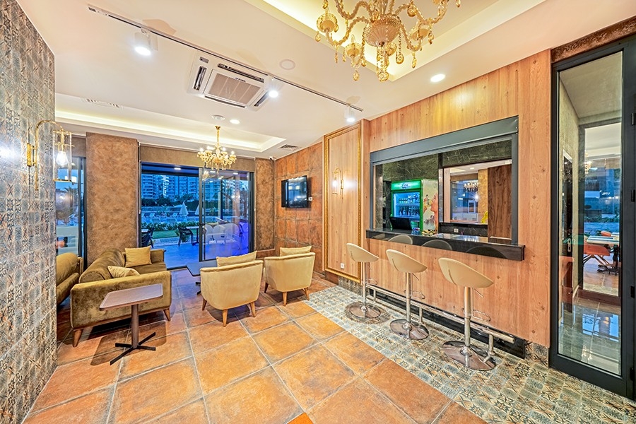 Luxuriöses 1+1 Apartment mit Bergblick in Avsallar, Alanya