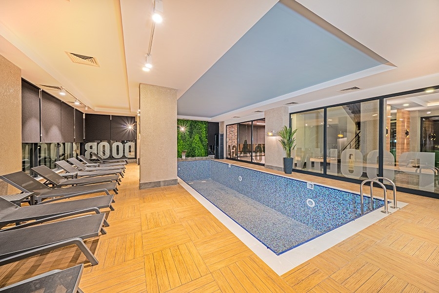 Luxuriöses 1+1 Apartment mit Bergblick in Avsallar, Alanya