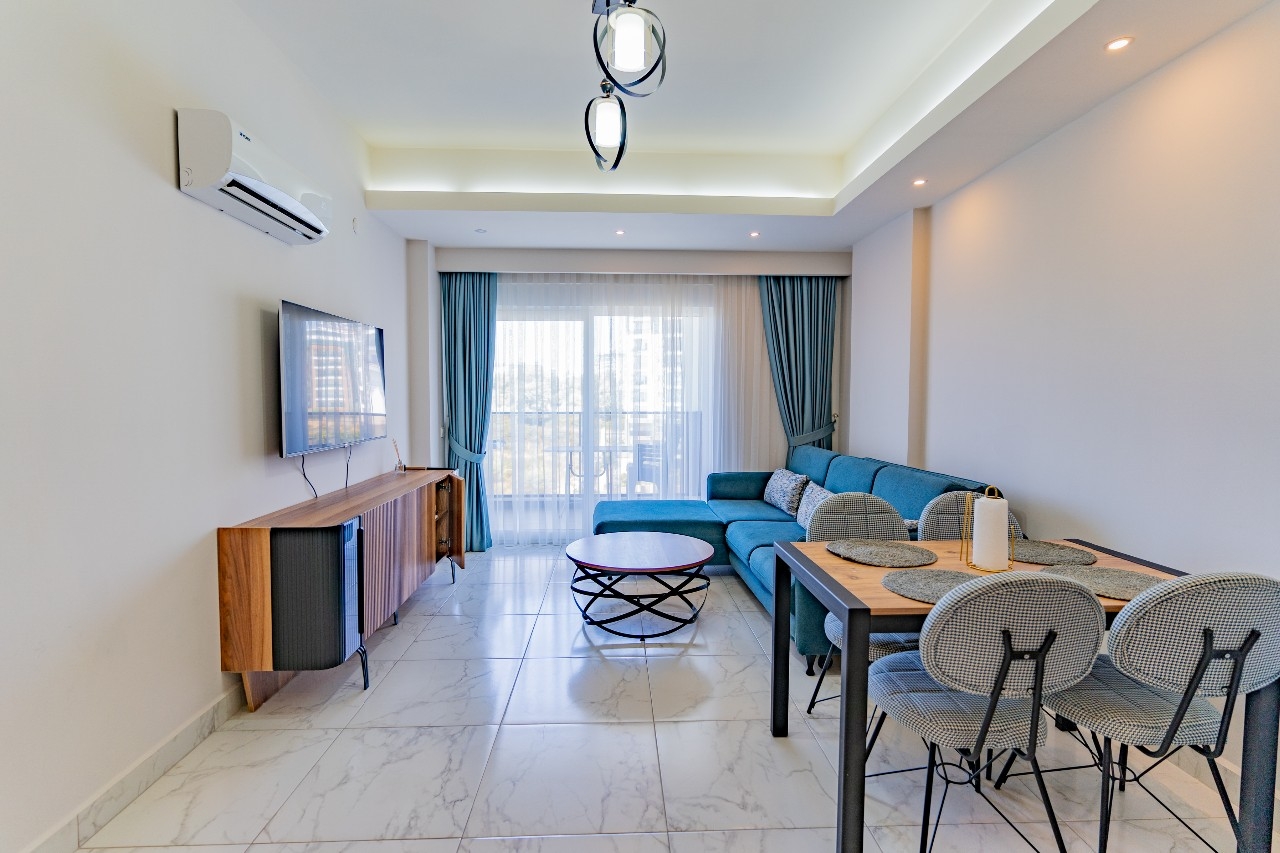 Luxuriöses 1+1 Apartment mit Bergblick in Avsallar, Alanya