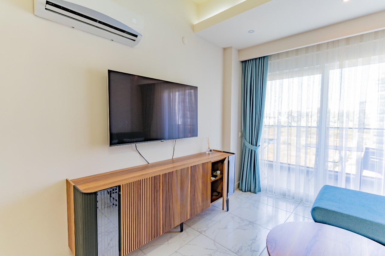Luxuriöses 1+1 Apartment mit Bergblick in Avsallar, Alanya