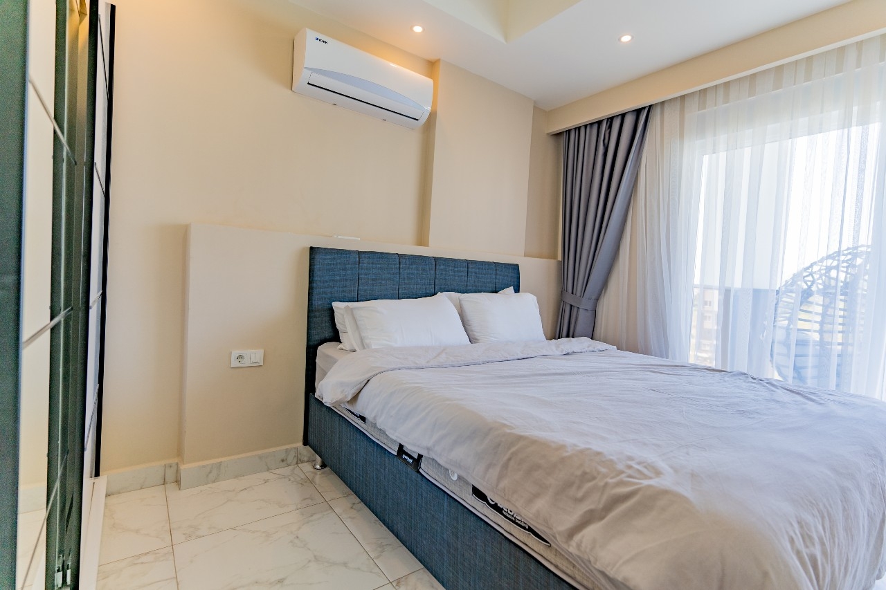 Luxuriöses 1+1 Apartment mit Bergblick in Avsallar, Alanya