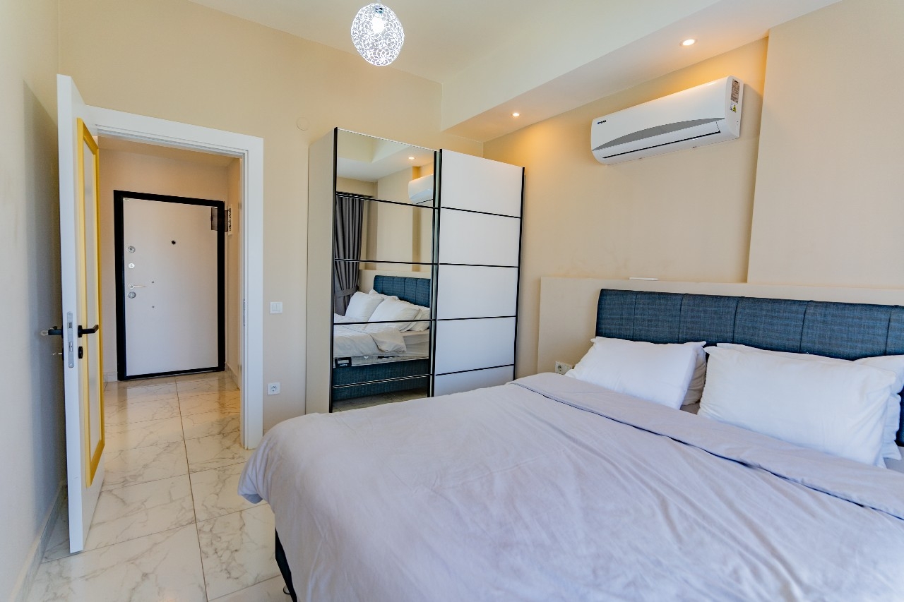 Luxuriöses 1+1 Apartment mit Bergblick in Avsallar, Alanya