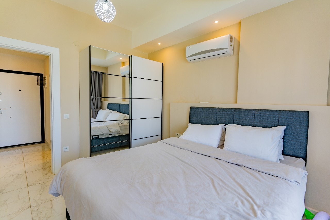 Luxuriöses 1+1 Apartment mit Bergblick in Avsallar, Alanya