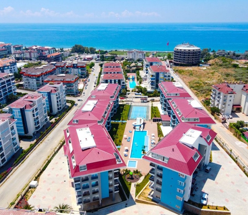 Luksuriøs 1+1 leilighet med fjellutsikt i Kestel, Alanya