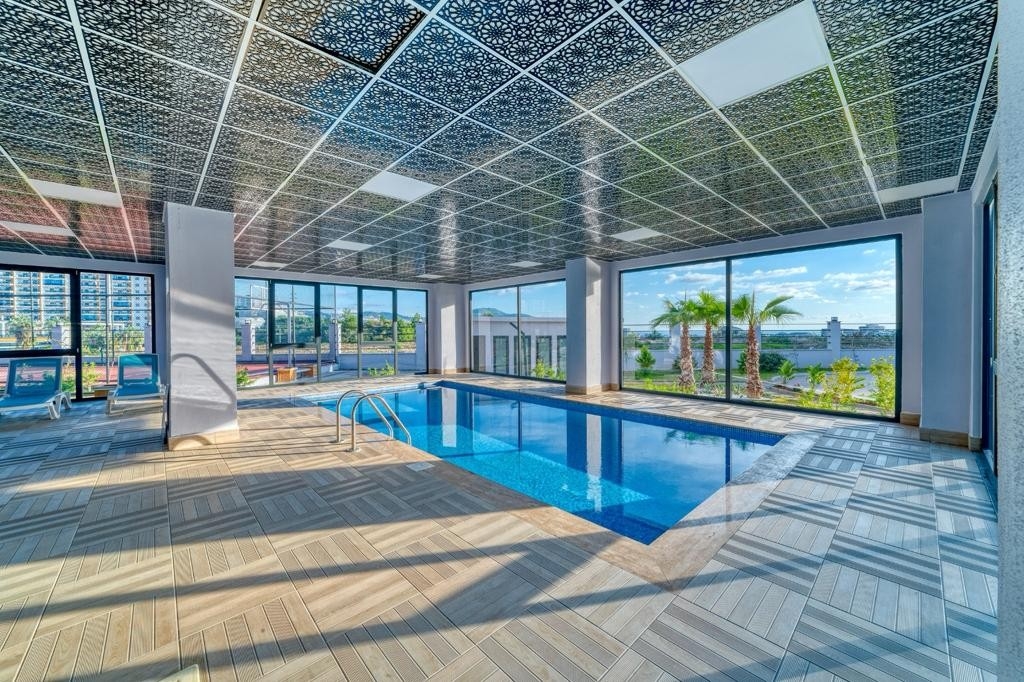 Luxuriöses 2+1 Apartment mit Meerblick und Bergblick, Alanya - Mahmutlar